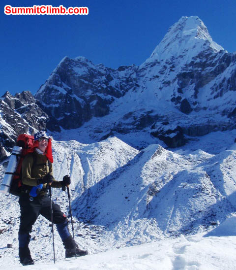 James Barritt on the walk to ABC. Photo Sarabjit Bhoee.