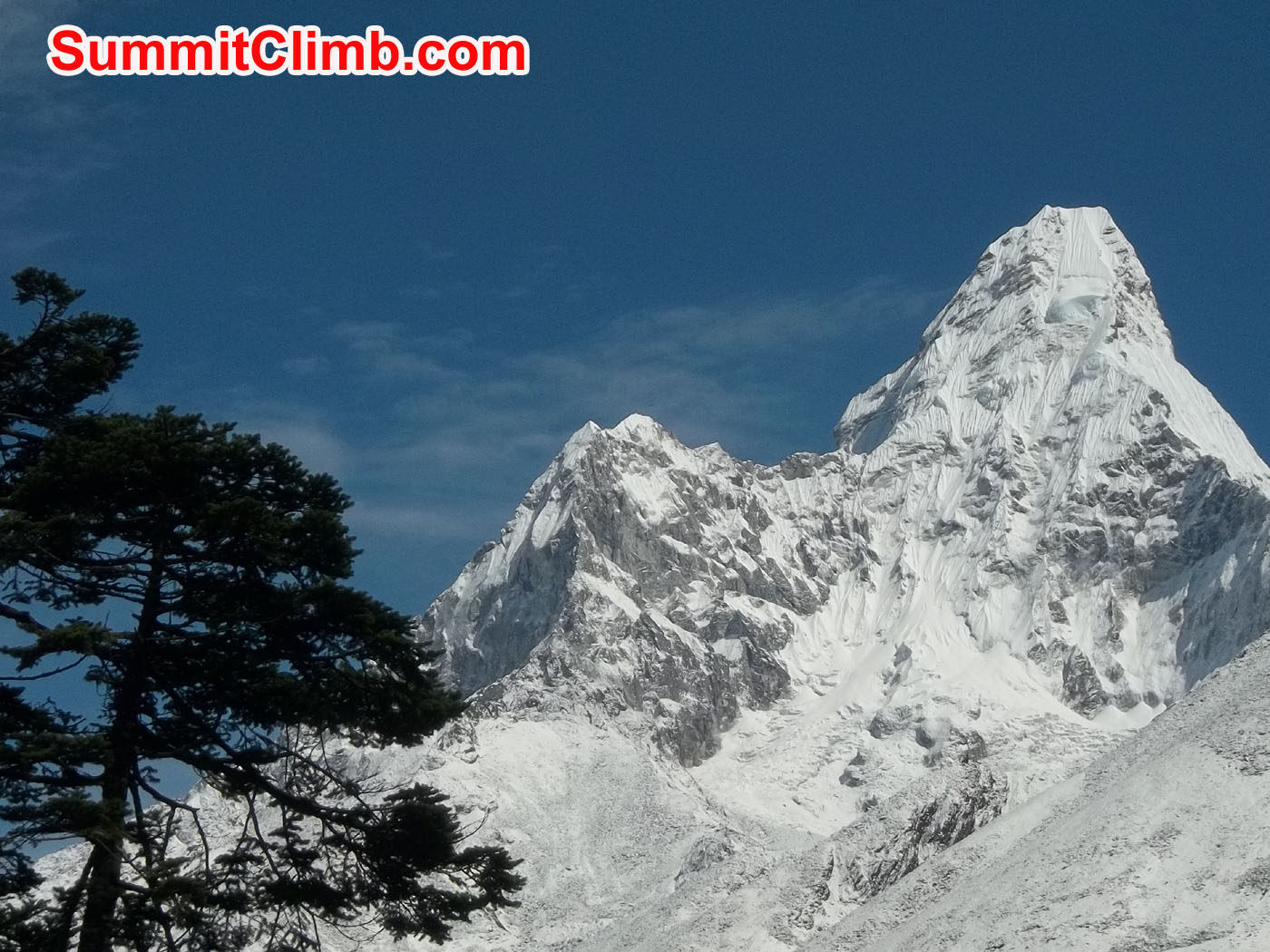 View from Tanboche. Beautiful AmaDablam