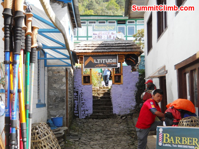 Lukla street scene. Photo by Jen Klich