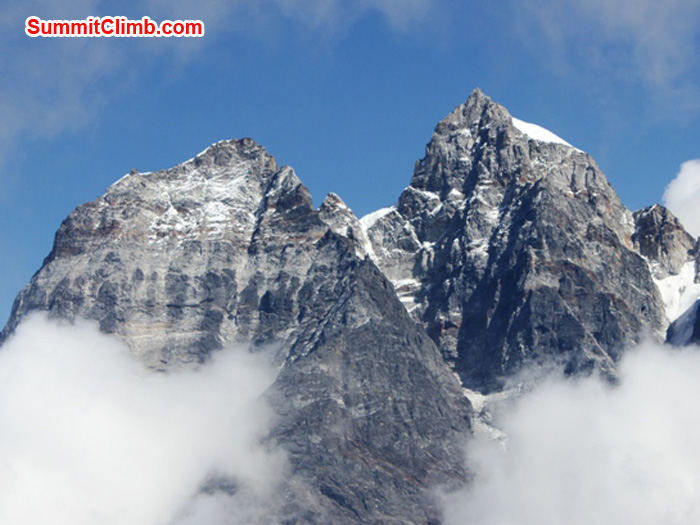 Mount Gongglia, elevation 5808 metres - 19050 feet. photo by Julie Piskorz