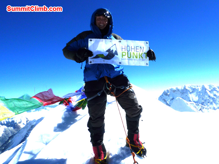 Barunste summit Frank Seidel. Photo Frank Seidel