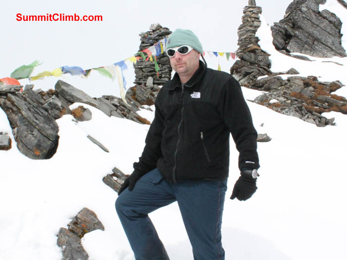 Ray at basecame with cool looks. Photo Ray