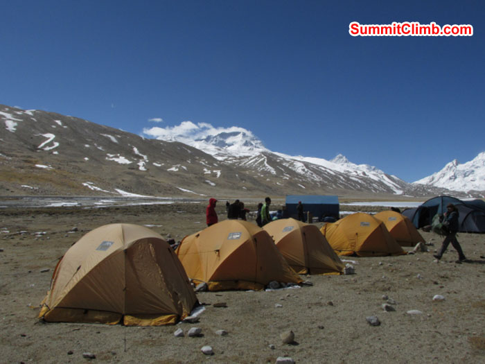 Chinese Base Camp. Photo John Martersteck Chinese Base Camp. Photo John Martersteck
