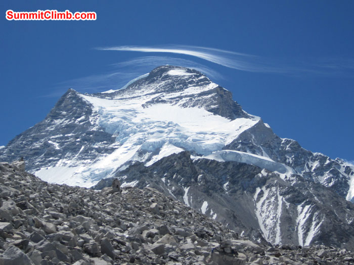 View of Cho Oyu from ABC.  Photo John & Debbie