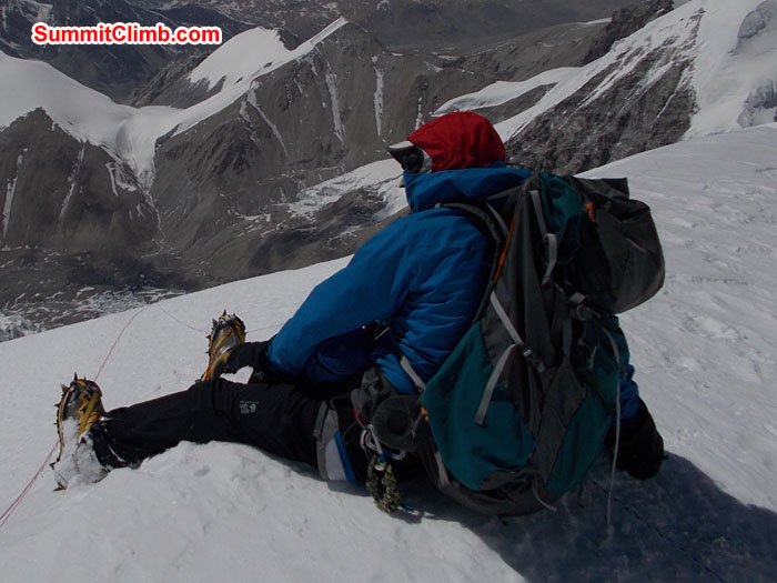 After summiting Cho Oyu John. Photo Wayne Herrick