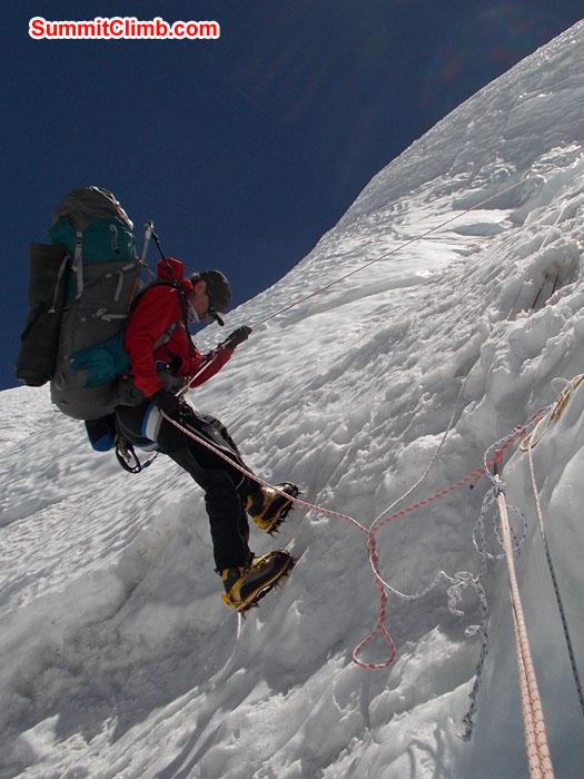 John coming down from Camp 2. Photo Wayne Herrick