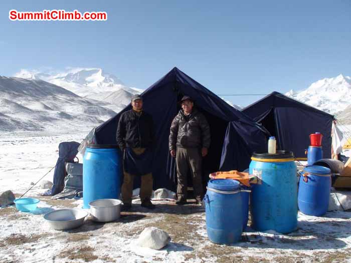 Dorje, Pemba at Cho Oyu BC
