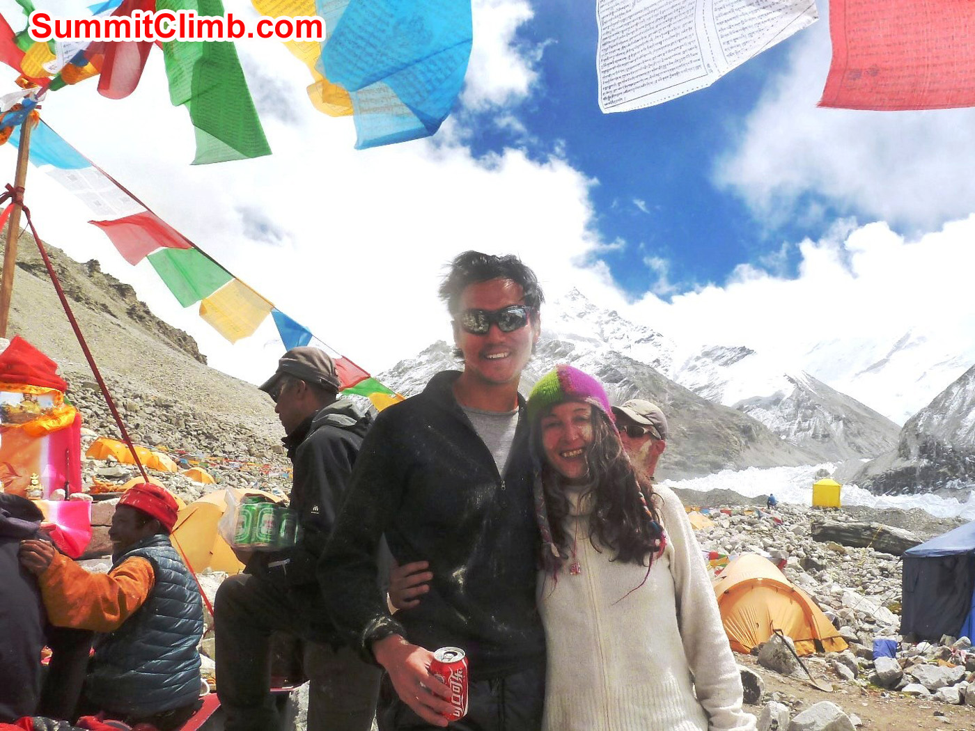 Leo and Marina after Tsampa blessing - Photo by Jim