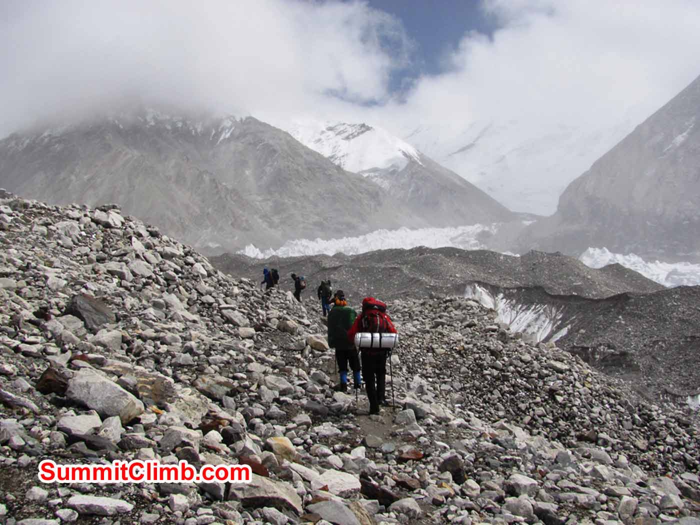 Summit Climb team heading to Camp .5 by Troy Bacon