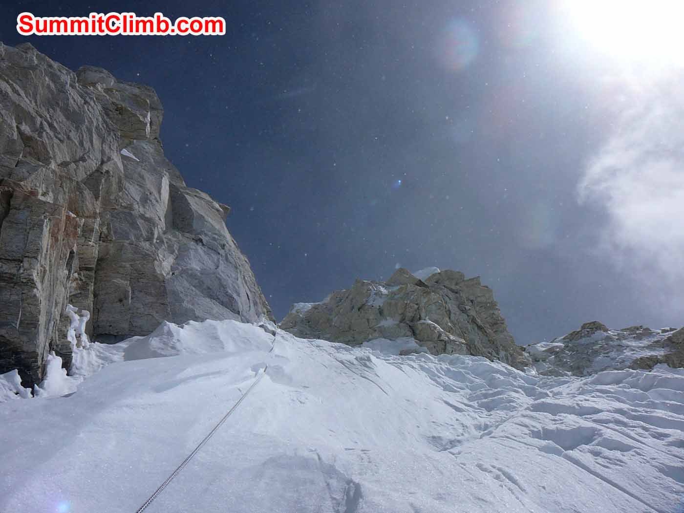 Schluesselstelle Yellow Band auf ca. 7800m Foto by Ch.Muendl
