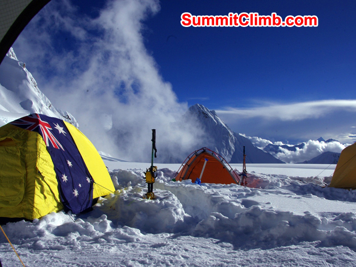 Camp 1.5 in the morning. Photo Detlef Buckwitz