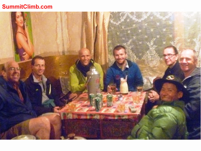 team without number 6 in yangidroka tea shop photo by matt