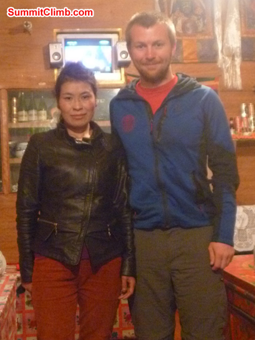 Yangidroka and matt in yangidroka tea shop photo by matt