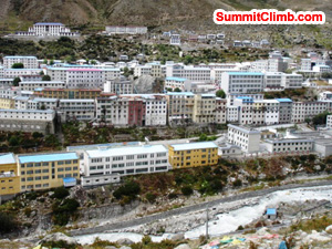 Photograph of Nylam from mount Kagali , elevation 4360 metres, photo by james grieve Photograph of Nylam from mount Kagali , elevation 4360 metres, photo by james grieve