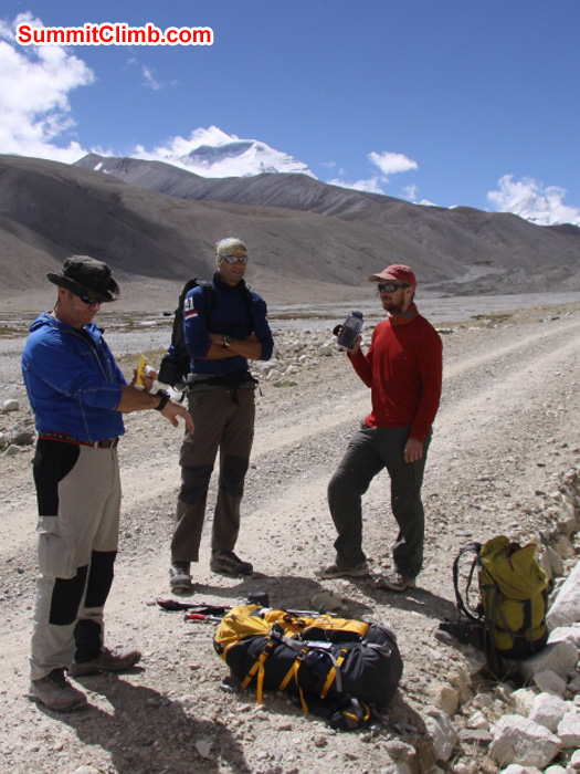 James, JJ, and Matt walking along the jeep track to Gyepla. Matti Sunell Photo James, JJ, and Matt walking along the jeep track to Gyepla. Matti Sunell Photo