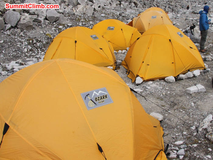 Tents in ABC, with Matt in background. Matti Sunell Photo Tents in ABC, with Matt in background. Matti Sunell Photo