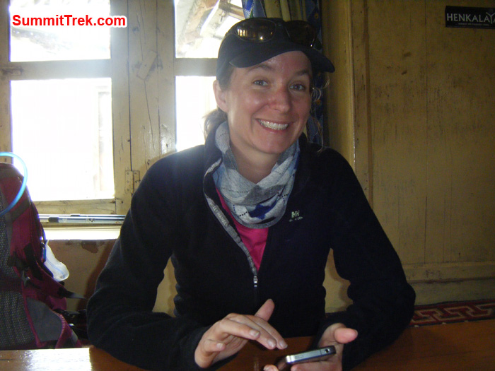 Amanda relaxing at Tea house. Photo by Hyker