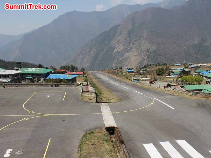 Lukla airport runway. Photo Scott Younghusband