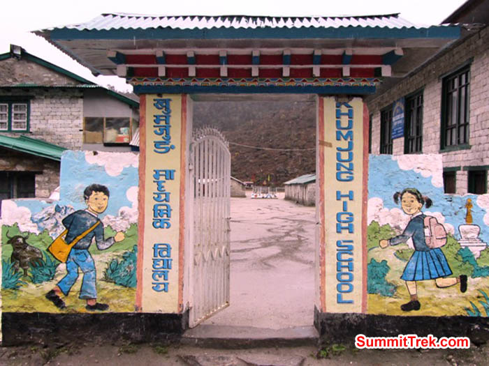 High School in Khumjung, just Above Namche Bazar. Mark van 't Hof Photo
