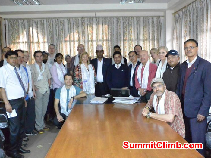 After the signing ceremony at the Ministry of Tourism, taken by Michael Fairman