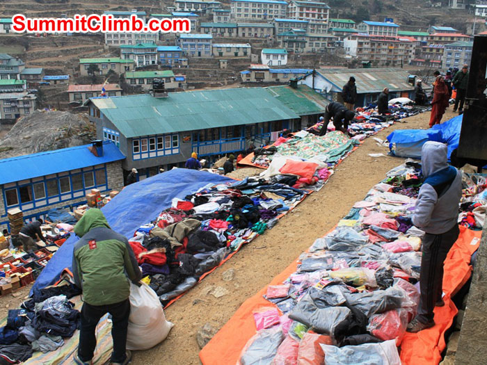 Namche Bazar Saturday Market. Photo by Iam Dumanski