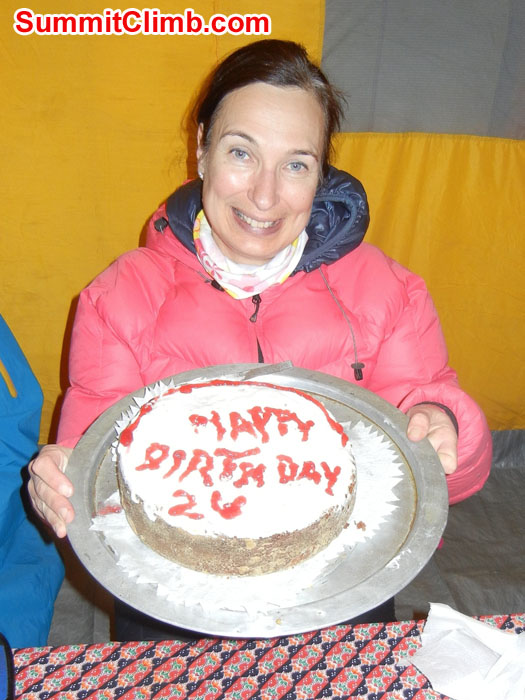 Birthday cake made by our great cook for Mia's Birthday - Photo Scott Patch