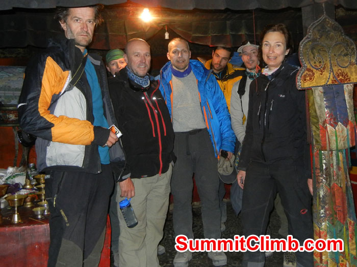 Team at Ancient Rongbuk Monestary - Photo Scott Patch