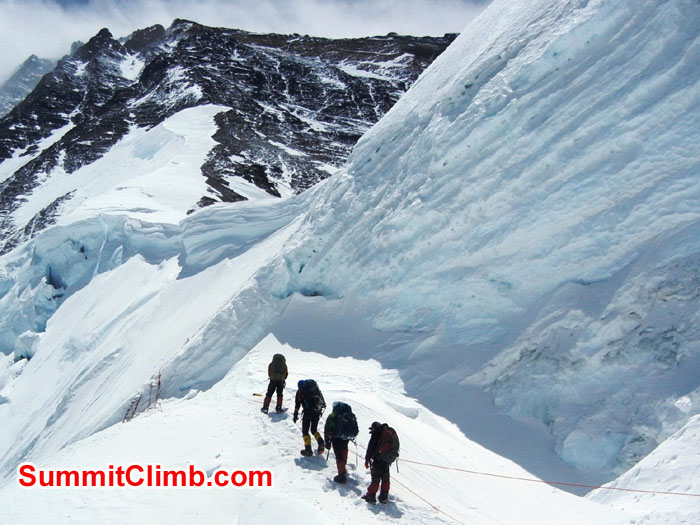 Members climbing to North Col - Photo Scott Patch