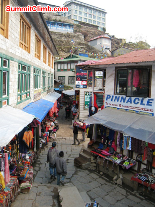Namche Bazar street scene. Scott Smith Photo