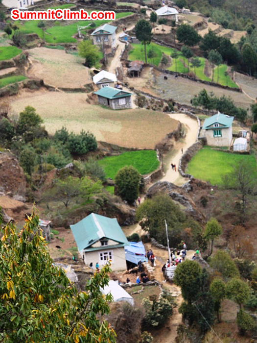 Path to Everest winds through Chaurikharkha village, just below Lukla. Monika Witkowska Photo.