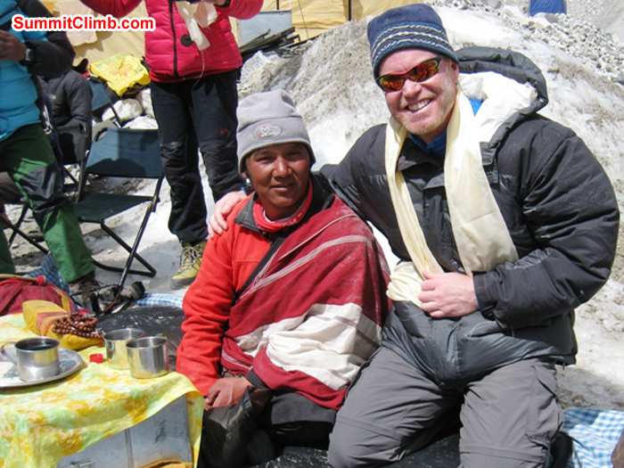 Lama Tashi and Scott Smith enjoy having their photo taken after the ceremony. Monika Witkowska Photo.