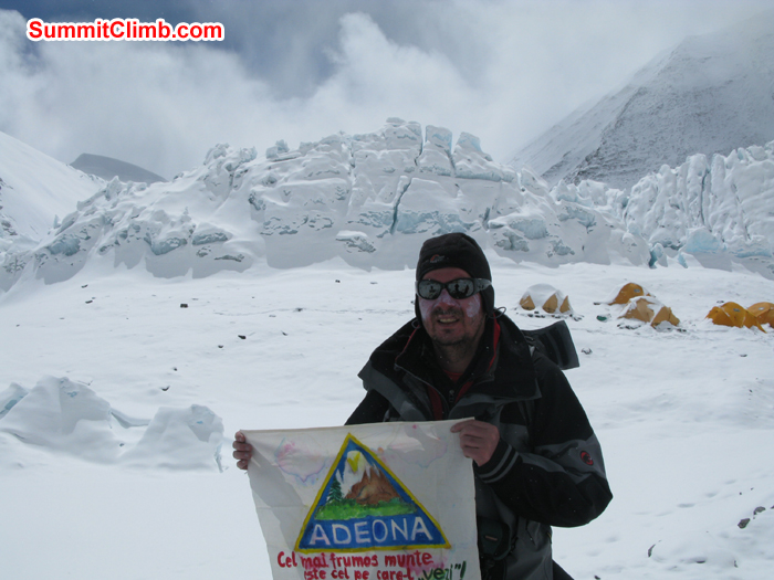 Summiting ABC by our member. Photo Rares Voda