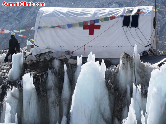 Basecamp medical tent. Monika Witkowska Photo