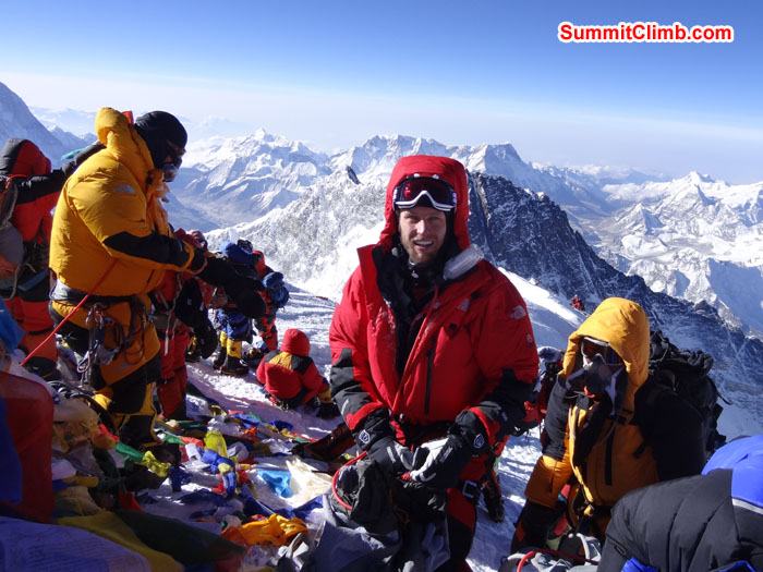 Summit Photo of Steve Pearson &ndash; Photo  David Roskelly