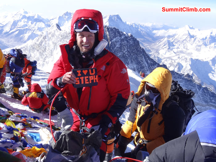 Summit Photo of Steve Pearson &ndash; Photo  David Roskelly