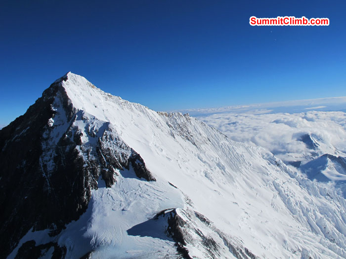 View from summit of Lhotse what a day. Photo Anne-Mari Hyrylainen