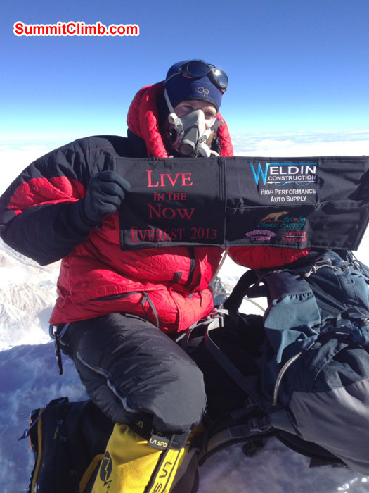 Summit of Everest by Chris Longacre. Photo Chris Summit of Everest by Chris Longacre. Photo Chris