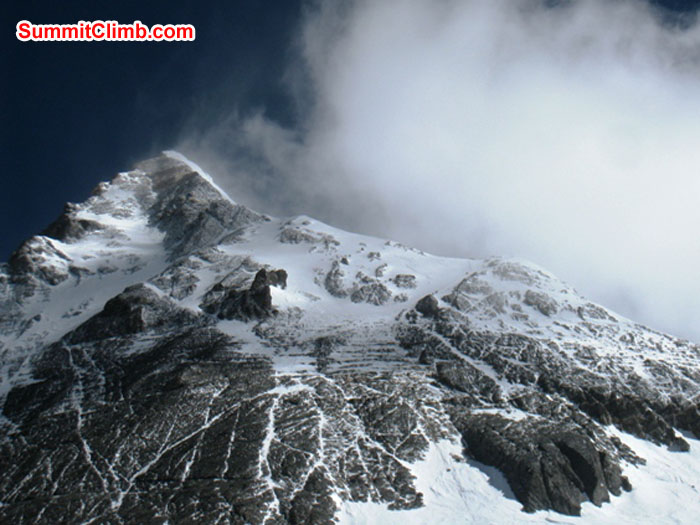 Everest summit as seen from South Col high camp. Scott Smith Photo.JPG Everest summit as seen from South Col high camp. Scott Smith Photo.JPG