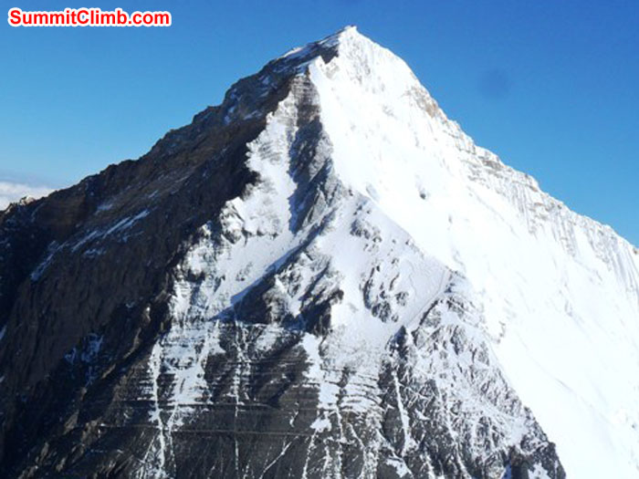 Summit of Everest seen from Lhotse. Pasang Sherpa Photo. Summit of Everest seen from Lhotse. Pasang Sherpa Photo.