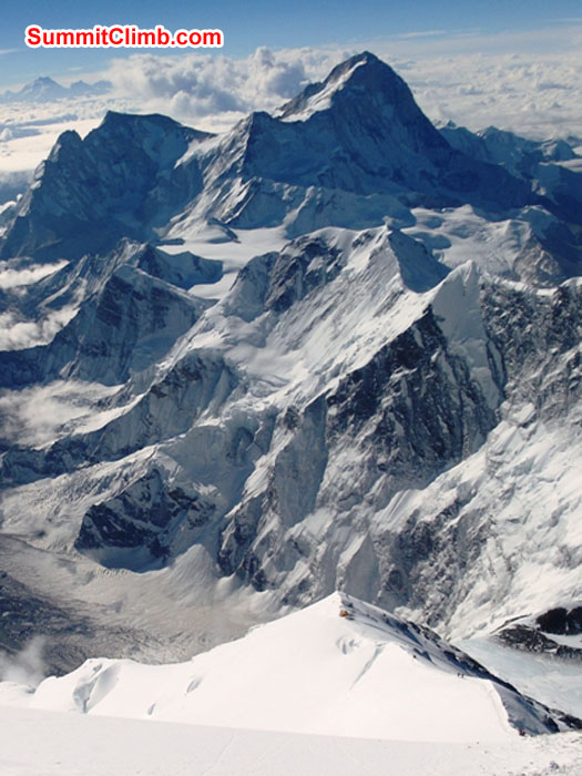 Looking across Tibet's Kharta Valley at Mt. Makalu, world's 5th highest. In the far distance, Mt Kangchenjunga, the 3rd highest. Monika Witkowska Photo. Looking across Tibet's Kharta Valley at Mt. Makalu, world's 5th highest. In the far distance, Mt Kangchenjunga, the 3rd highest. Monika Witkowska Photo.