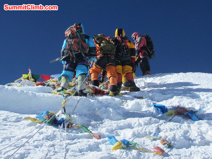 Team Summited. Photo David O'Brien