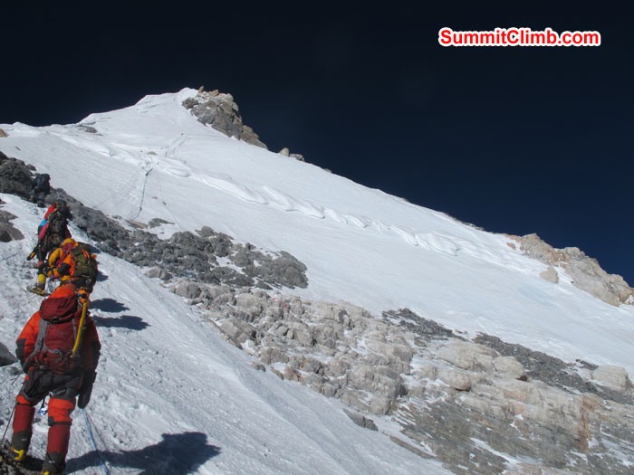 Just Below the Summit. Photo Chris Bailley
