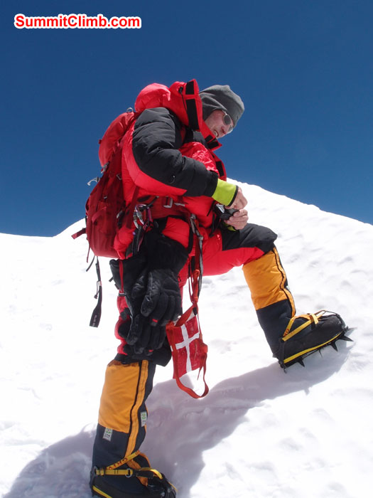 Bo Belvedere at camp 1. Photo Martin.