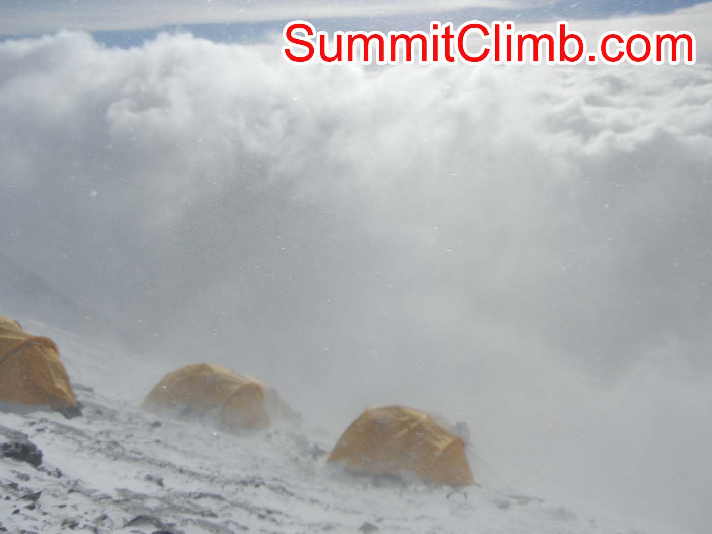 Tents at Camp 3 on Everest - Photo Scott patch