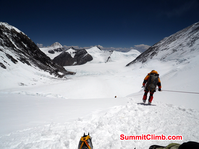 Climbing action during our northcol trip