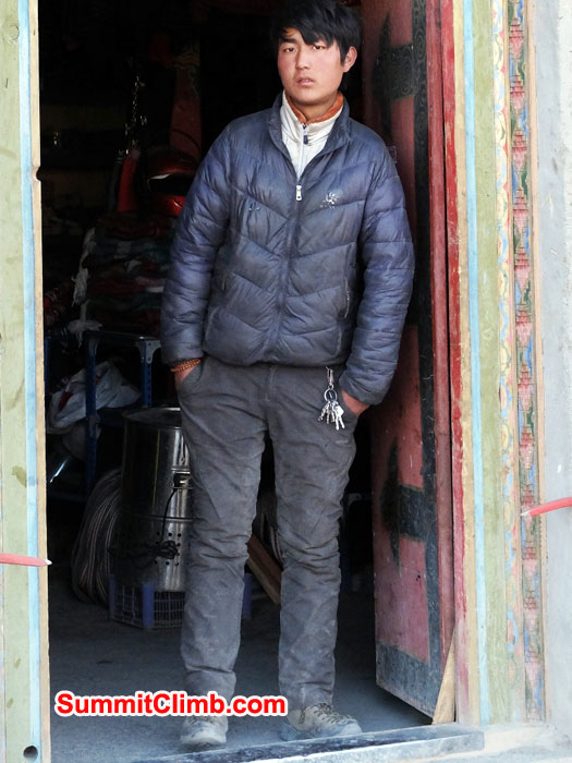 Local man watches the action carefully