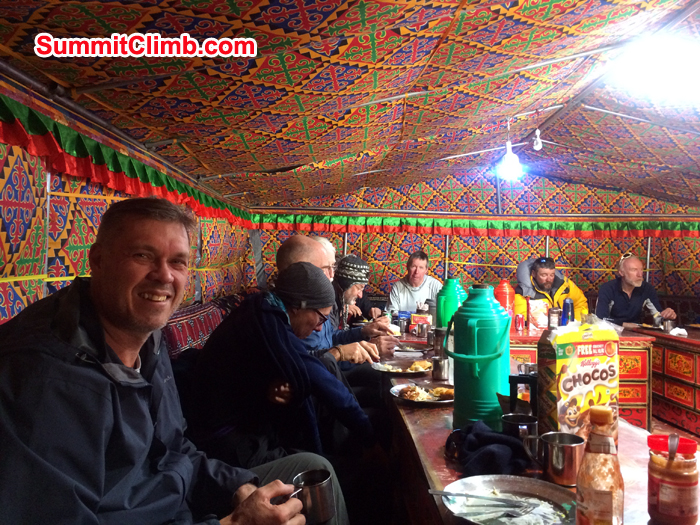 Massive Big tent for us at basecamp