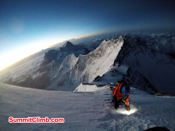 On the way to summit