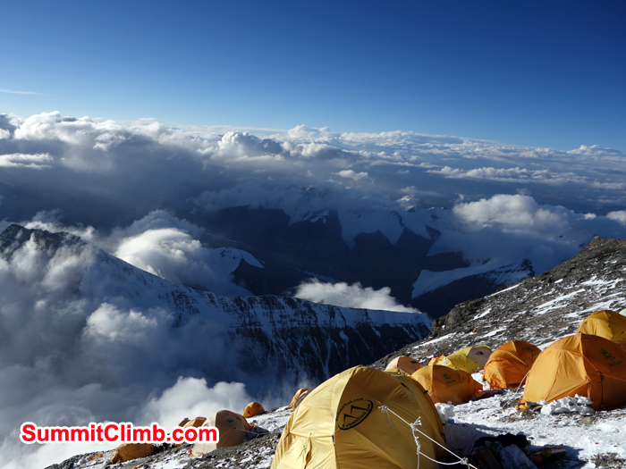 Sunny day at camp side