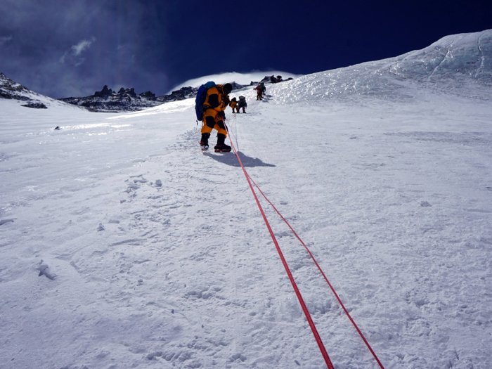 coming back from camp 3 everest